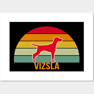 Vizsla Vintage Silhouette Posters and Art